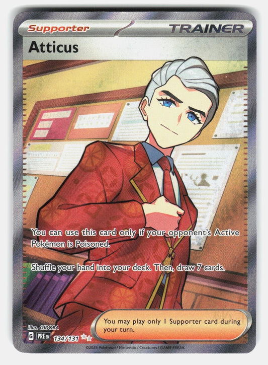 ATTICUS PRE 134/131   Pokemon   2025 GIDORA LP0