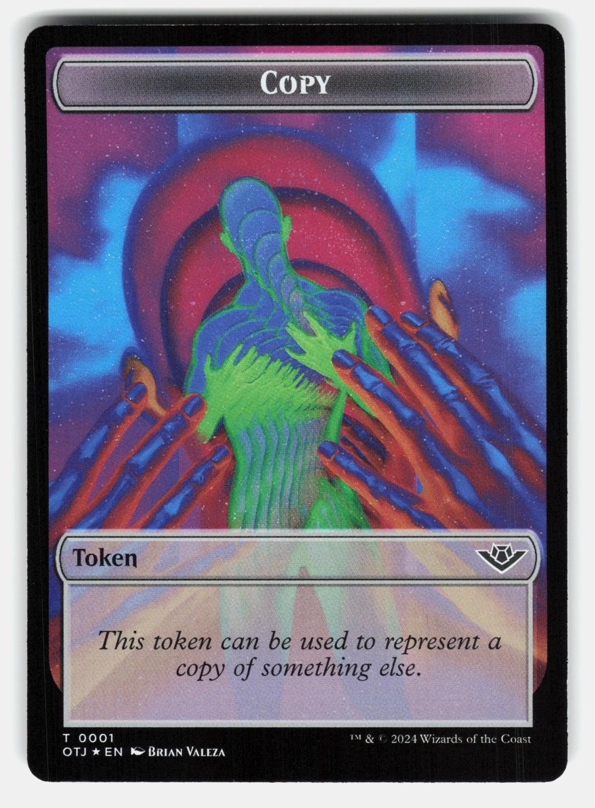 MERCENARY // COPY DOUBLE SIDED TOKEN FOIL   Magic: The Gathering   VALEZA NM/M0