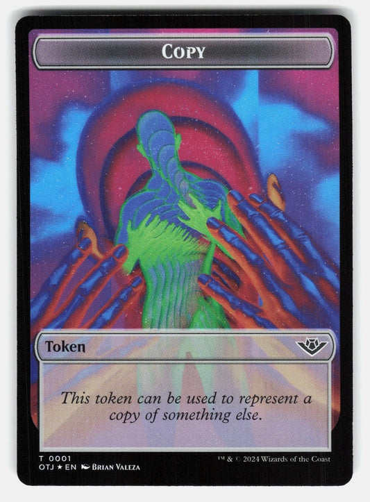 MERCENARY // COPY DOUBLE SIDED TOKEN FOIL   Magic: The Gathering   VALEZA NM/M0