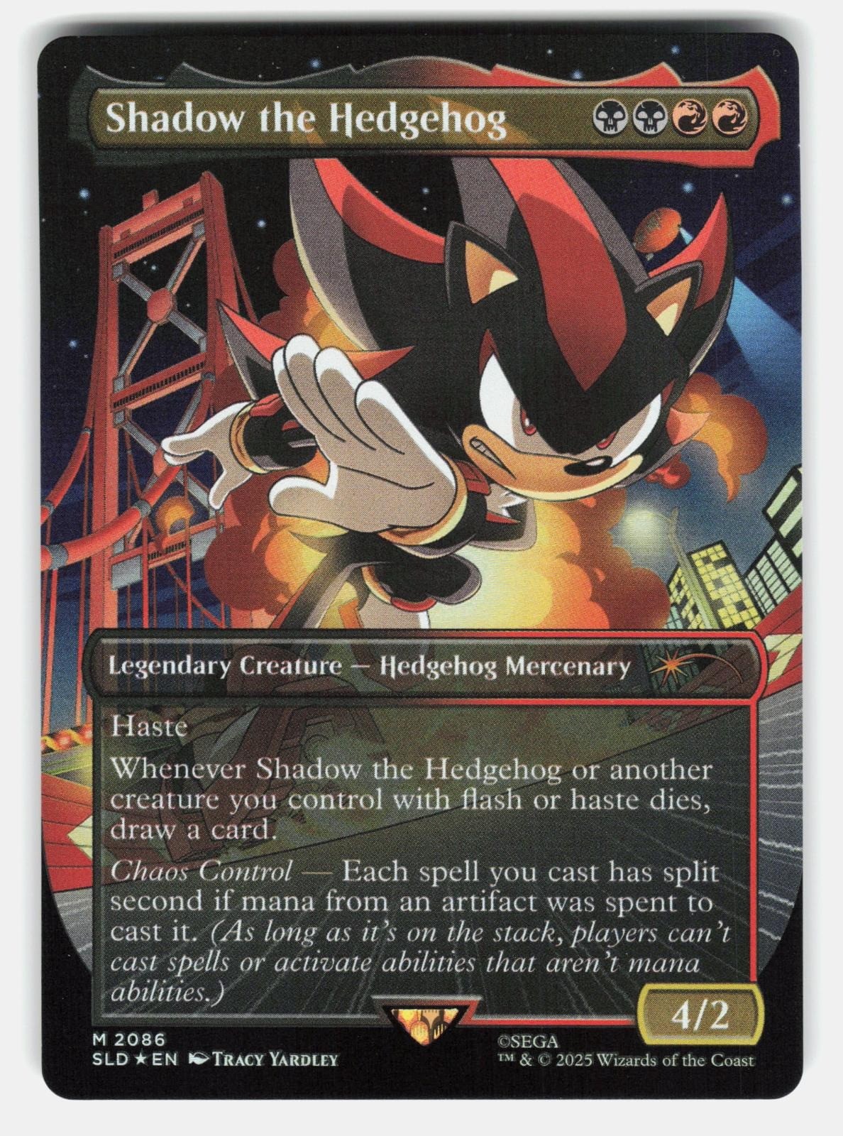 SHADOW THE HEDGEHOG FOIL   Magic: The Gathering   YARDLEY NM/M0