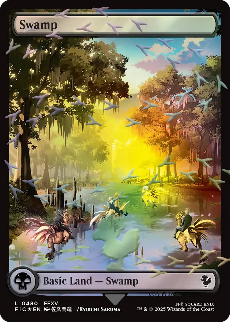 Final Fantasy Chocobo Track Foil Lands Set FOIL (5 Cards) Magic The Gathering NM3