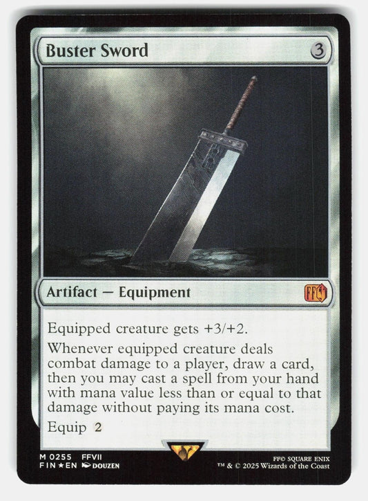 BUSTER SWORD 255 FOIL   Magic: The Gathering   2025 DOUZEN NM/M0