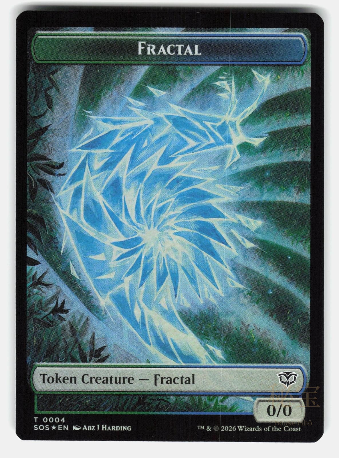 FRACTAL (0004) // SPIRIT (0010) DOUBLE SIDED TOKEN SOS 4 // 10 FOIL  GORLEI NM/M0