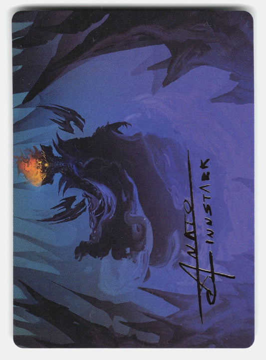 SAURON, THE NECROMANCER ART CARD (GOLD STAMPED SIGNATURE)   MTG   NM/M0