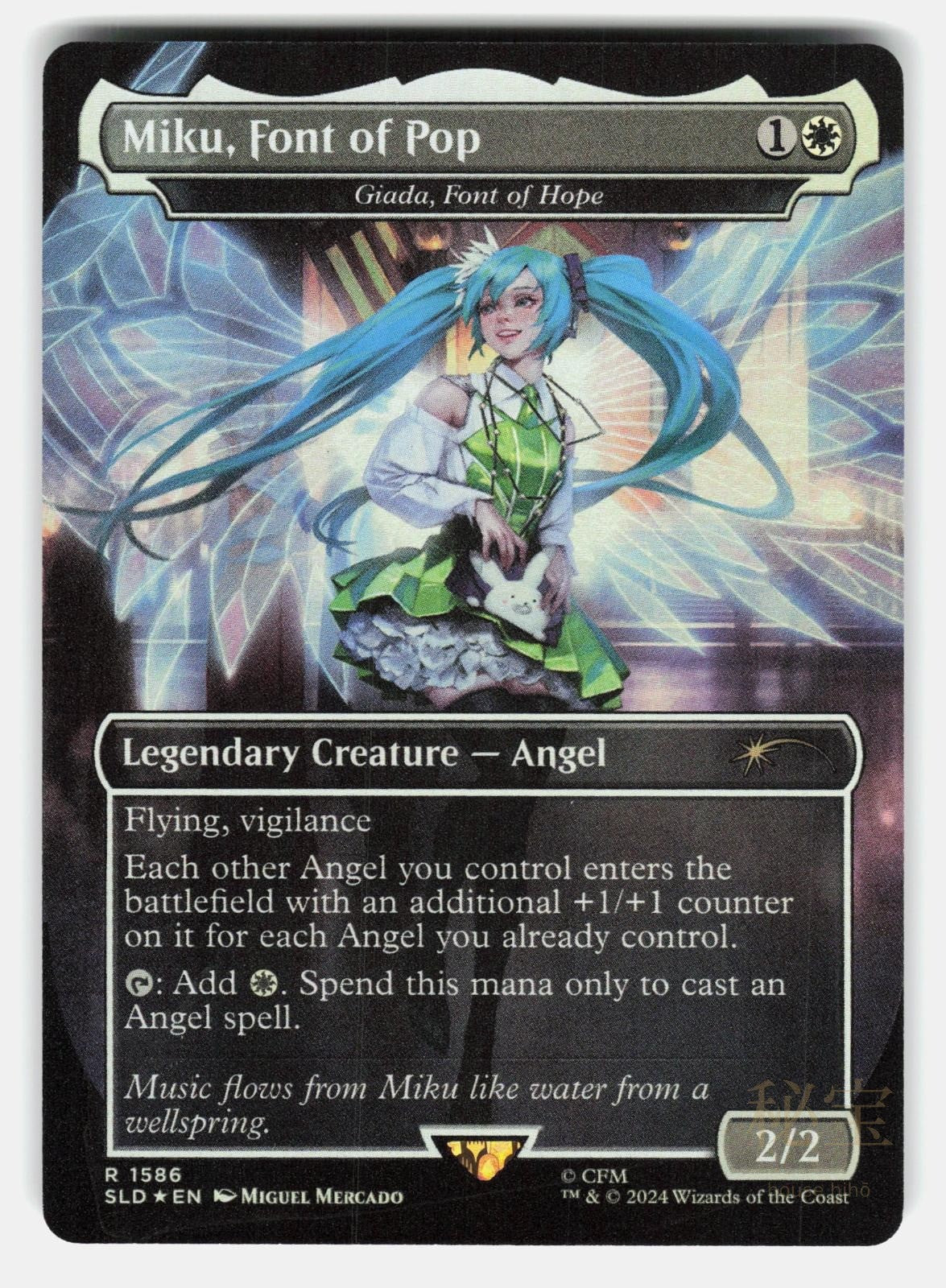 MIKU, FONT OF POP   GIADA, FONT OF HOPE ( RAINBOW FOIL )   MTG   MERCADO NM/M0