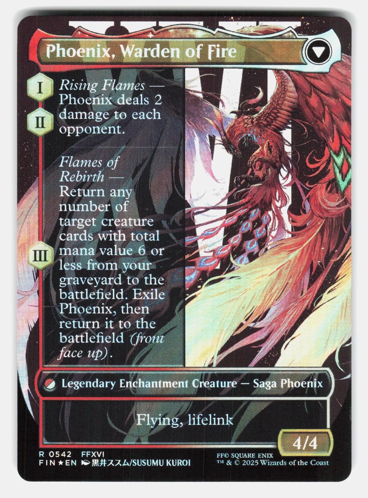 JOSHUA, PHOENIX'S DOMINANT (BORDERLESS) (SURGE FOIL) 542 FOIL   MTG   KUROI NM/M1