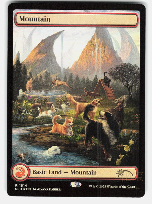MOUNTAIN (1514) FOIL - Magic: The Gathering - DANNER NM/M0