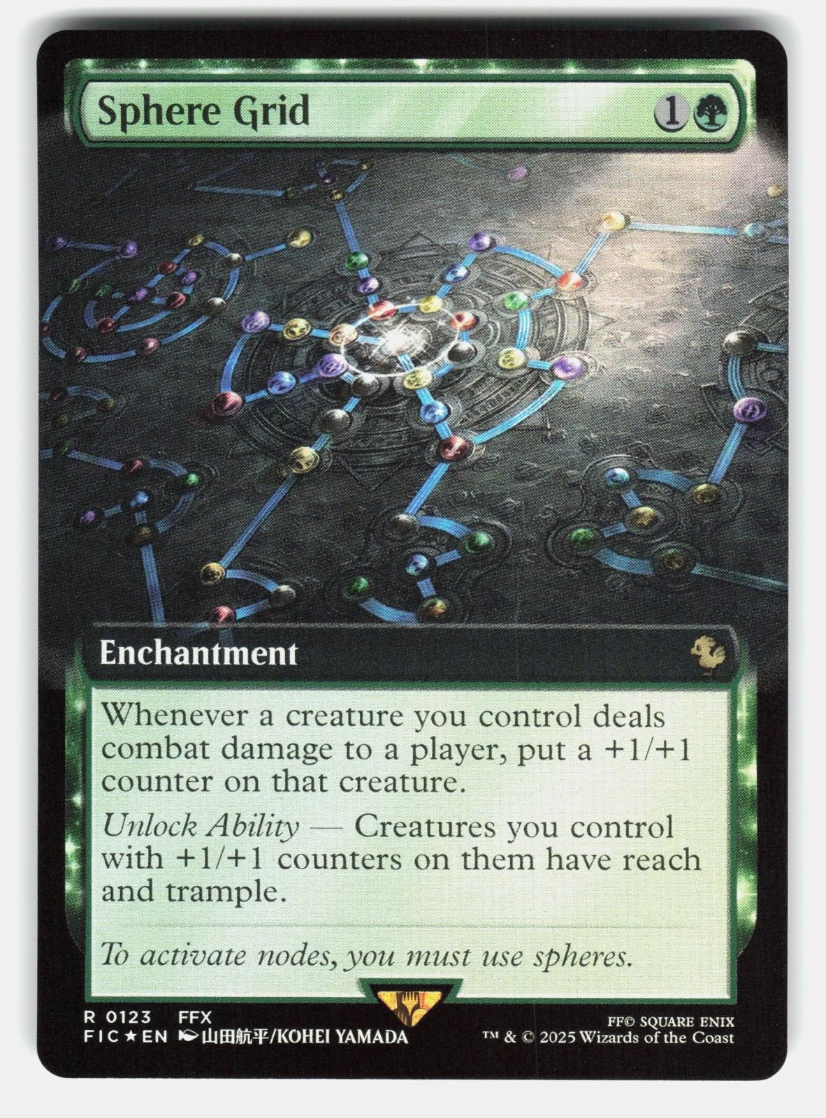 SPHERE GRID (EXTENDED ART) 123 FOIL   Magic: The Gathering   2025 YAMADA NM/M0
