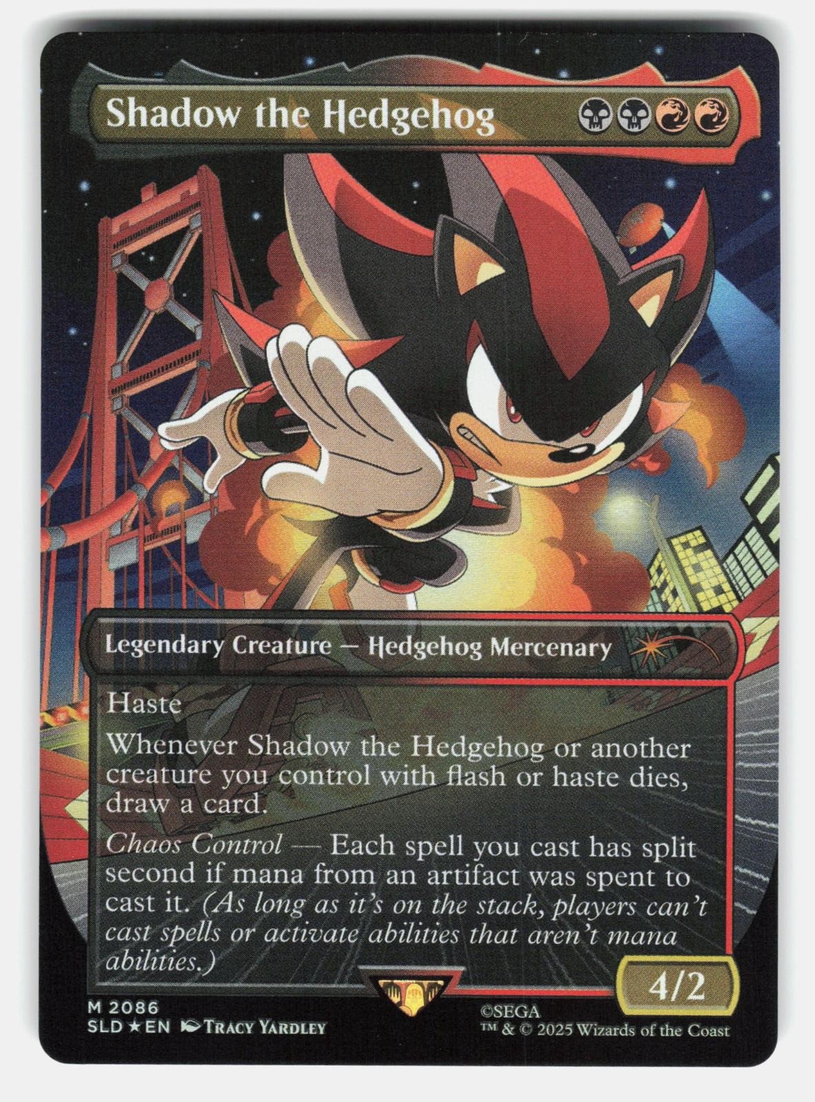 SHADOW THE HEDGEHOG FOIL   Magic: The Gathering   YARDLEY NM/M0
