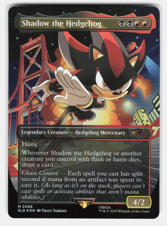 SHADOW THE HEDGEHOG FOIL   Magic: The Gathering   YARDLEY NM/M0