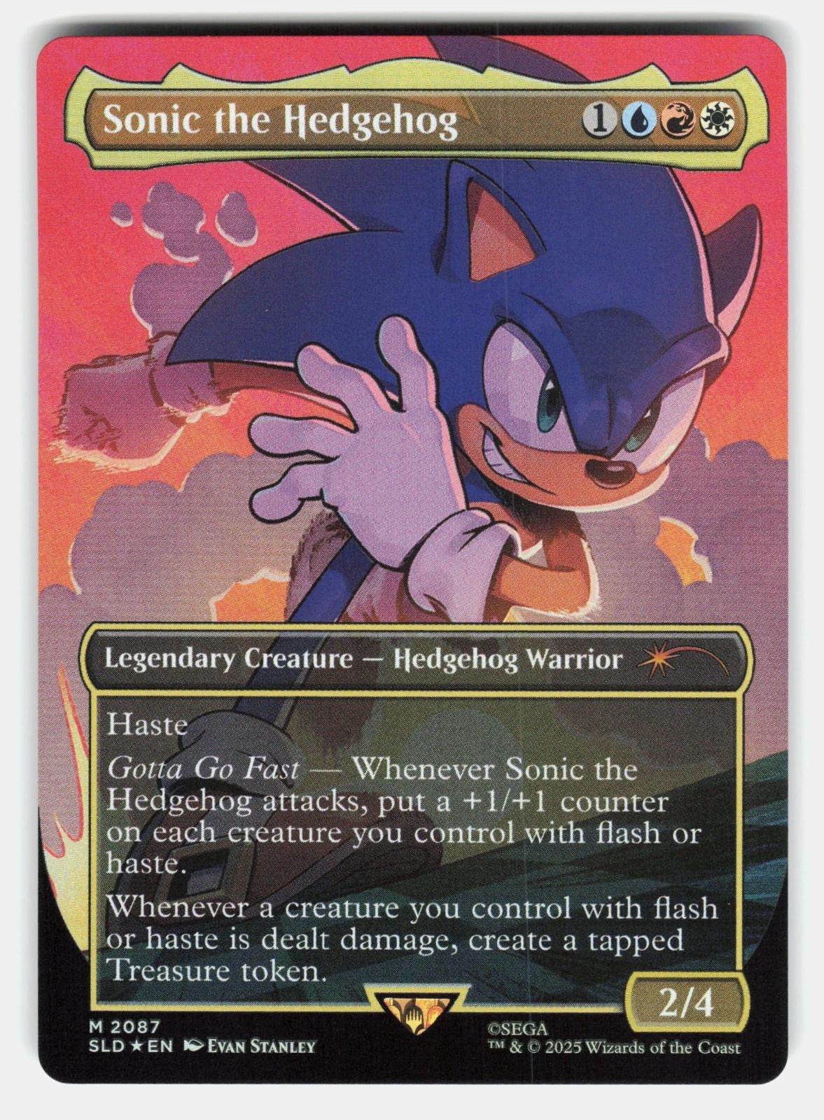 SONIC THE HEDGEHOG FOIL   Magic: The Gathering   STANLEY NM/M0