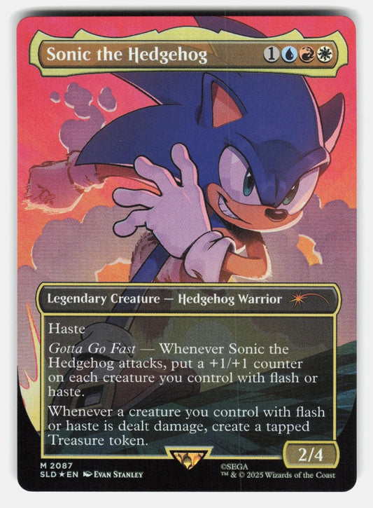 SONIC THE HEDGEHOG FOIL   Magic: The Gathering   STANLEY NM/M0