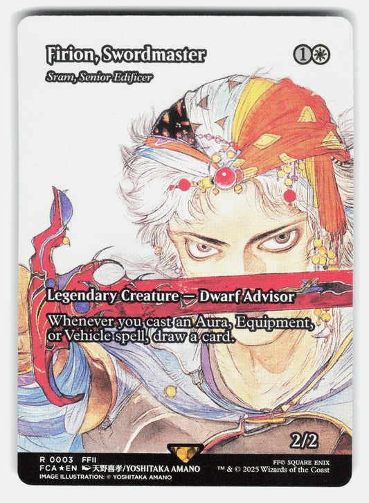 FIRION, SWORDMASTER   SRAM, SENIOR EDIFICER (SHOWCASE) 3 FOIL   MTG   AMANO NM/M0