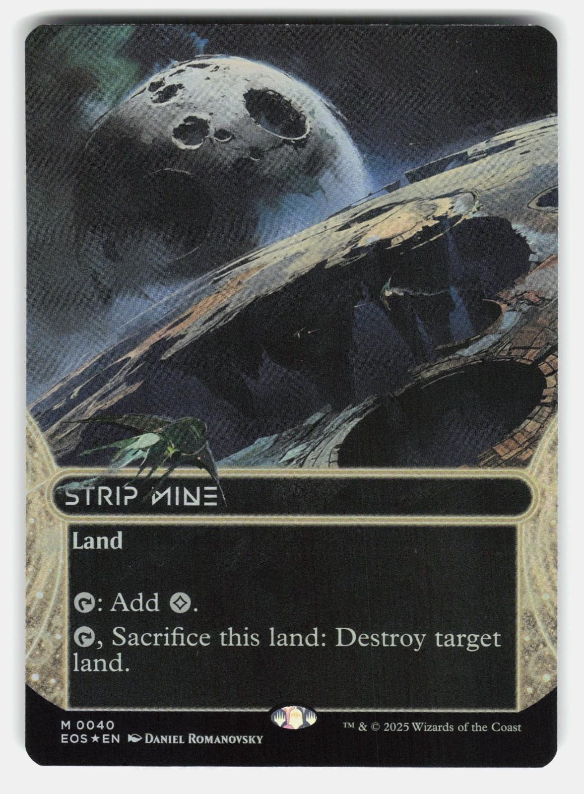 STRIP MINE (0040) (BORDERLESS) 40 FOIL   Magic: The Gathering   ROMANOVSKY NM/M0
