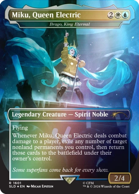 Hatsune Miku WINTER DIVA RAINBOW FOIL   MTG Secret Lair English   Sealed5