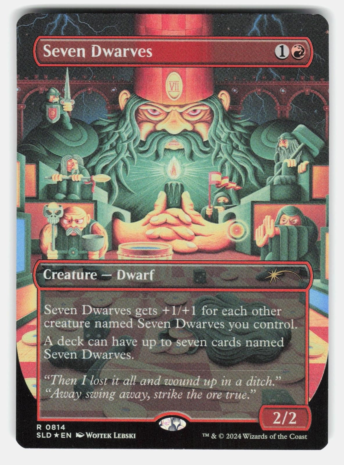 SEVEN DWARVES (0814) SLD 814 FOIL   Magic: The Gathering   LEBSKI NM/M0