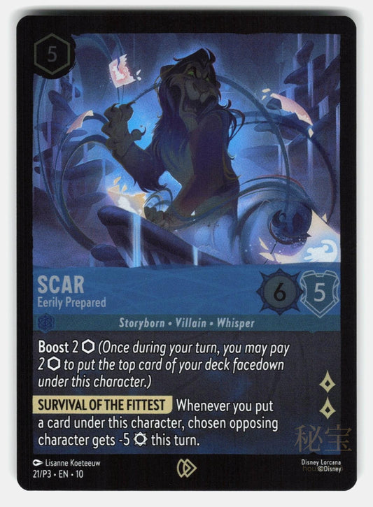 SCAR - EERILY PREPARED 21/P3 COLD FOIL - LORCANA - NM/M0