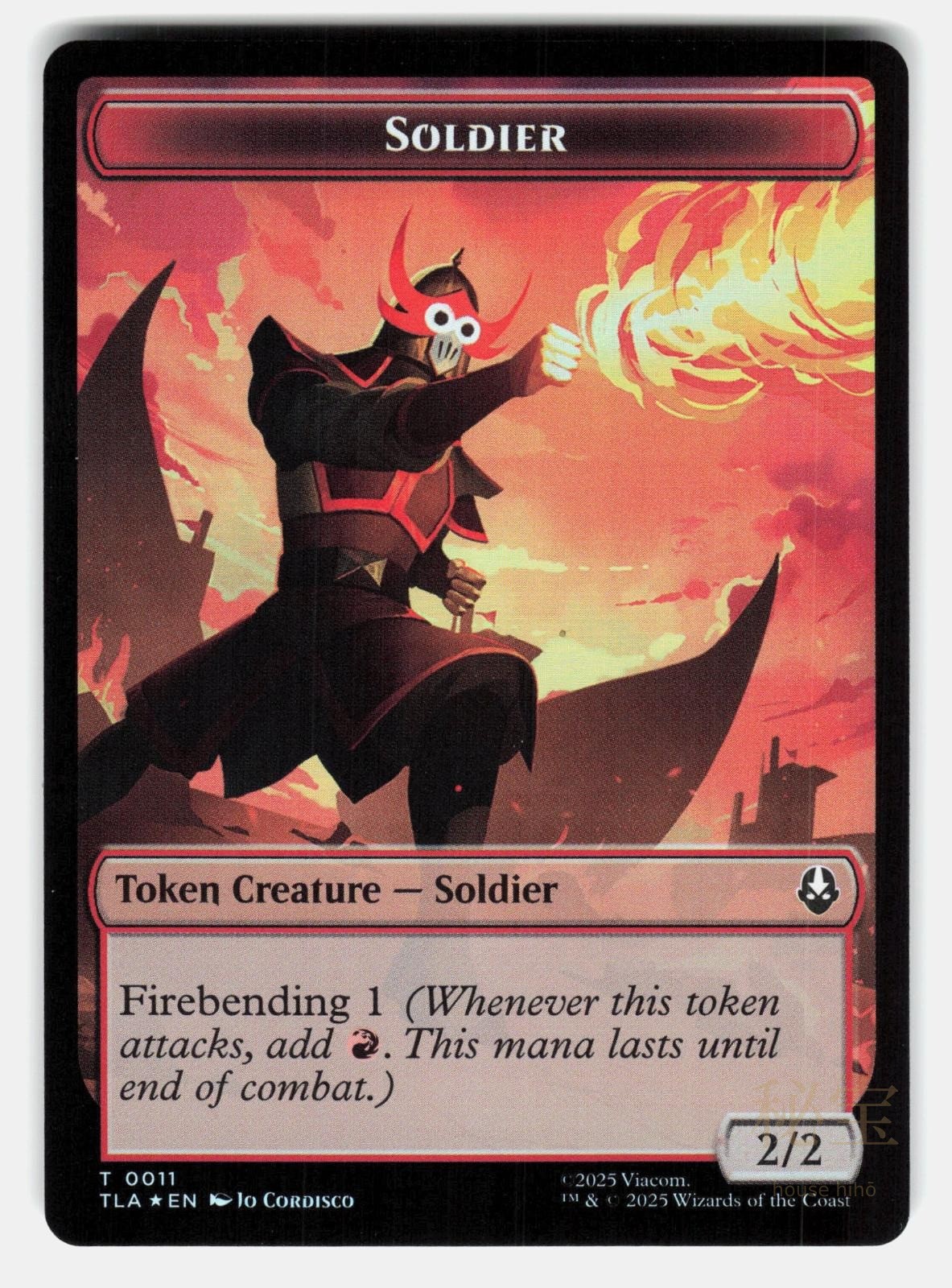 BALLISTIC BOULDER // SOLDIER (0011) DOUBLE SIDED TOKEN FOIL    MTG CORDISCO NM/M1