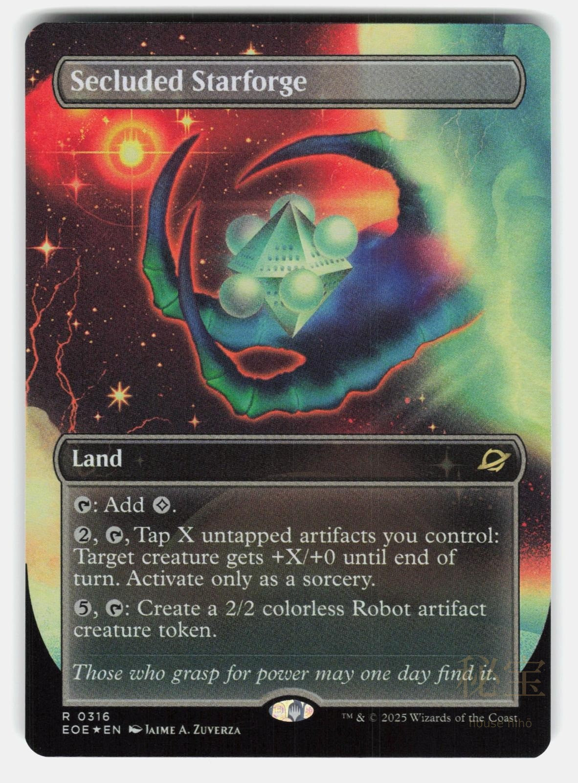SECLUDED STARFORGE (BORDERLESS) FOIL - Magic: The Gathering - ZUVERZA NM/M0