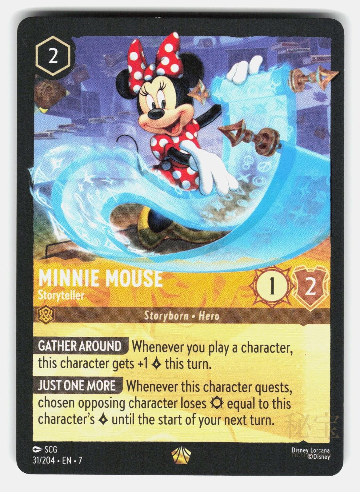 MINNIE MOUSE   STORYTELLER 31/204   LORCANA   NM/M0