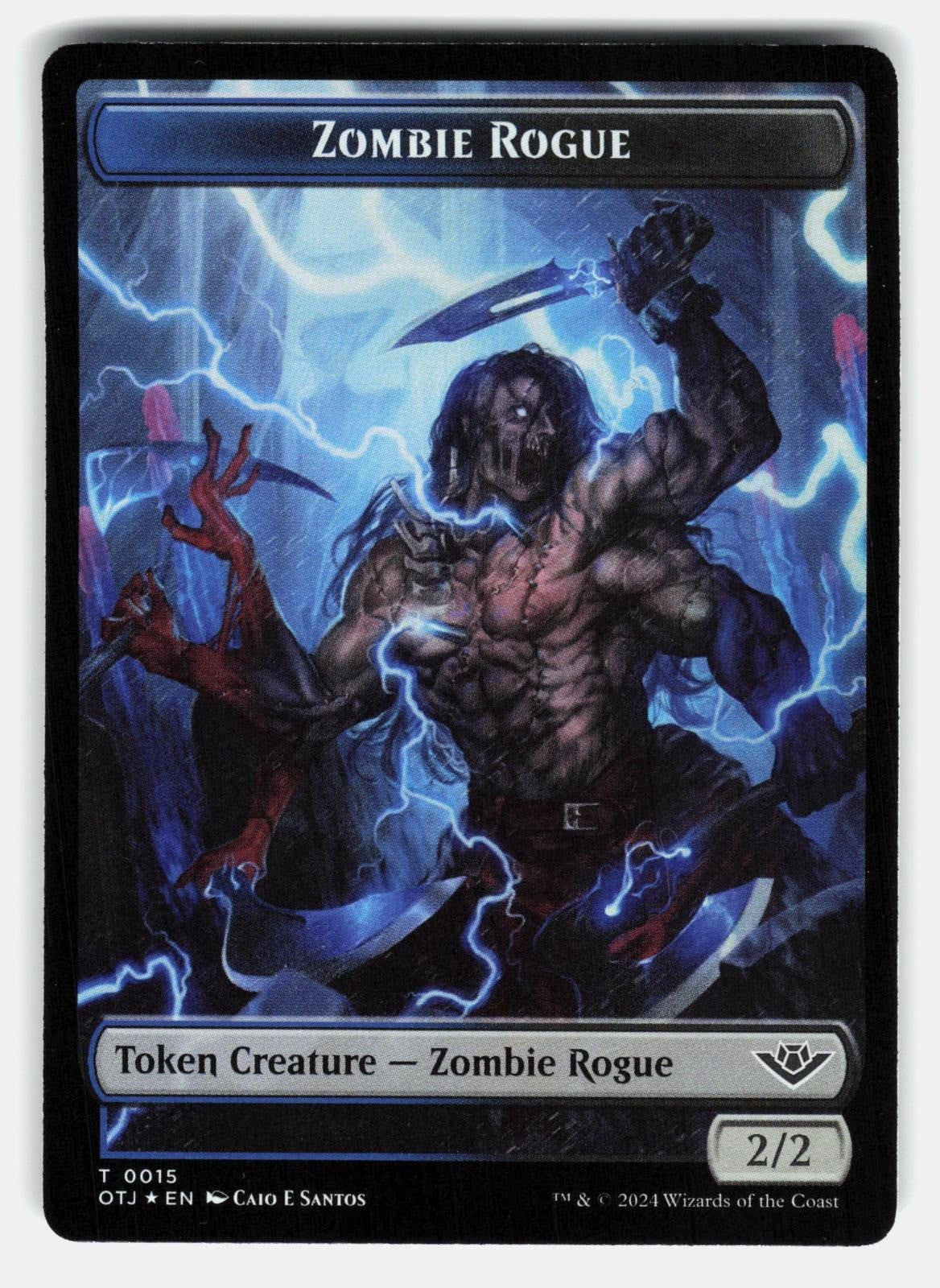 MERCENARY // ZOMBIE ROGUE DOUBLE SIDED TOKEN FOIL   MTG   SANTOS LP0