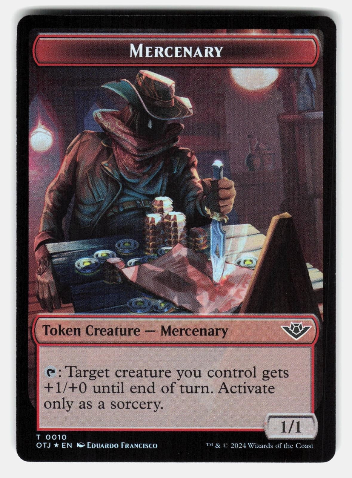MERCENARY // MAP DOUBLE SIDED TOKEN FOIL   Magic: The Gathering   ALQUIER NM/M1