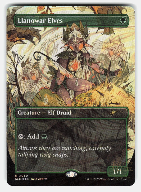 LLANOWAR ELVES (HALO FOIL)   Magic: The Gathering   AMPREH NM/M0