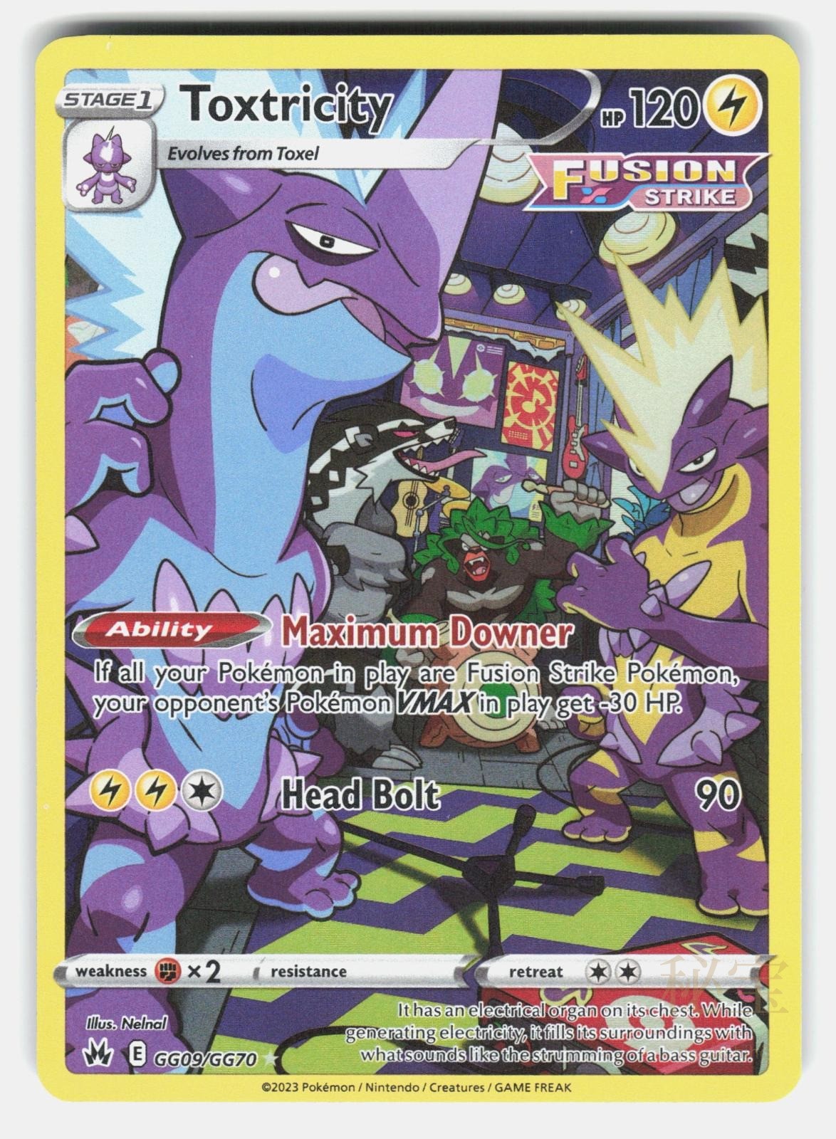 TOXTRICITY CRZ GG09/GG70   Pokemon   2023 NELNAL NM/M0