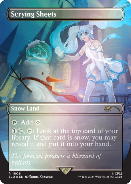 Hatsune Miku WINTER DIVA RAINBOW FOIL   MTG Secret Lair English   Sealed6