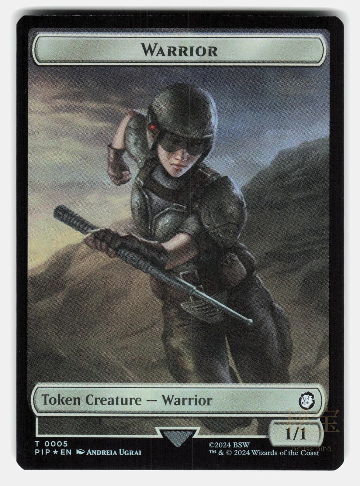 ENERGY RESERVE // WARRIOR DOUBLE SIDED TOKEN FOIL   MTG   UGRAI NM/M1