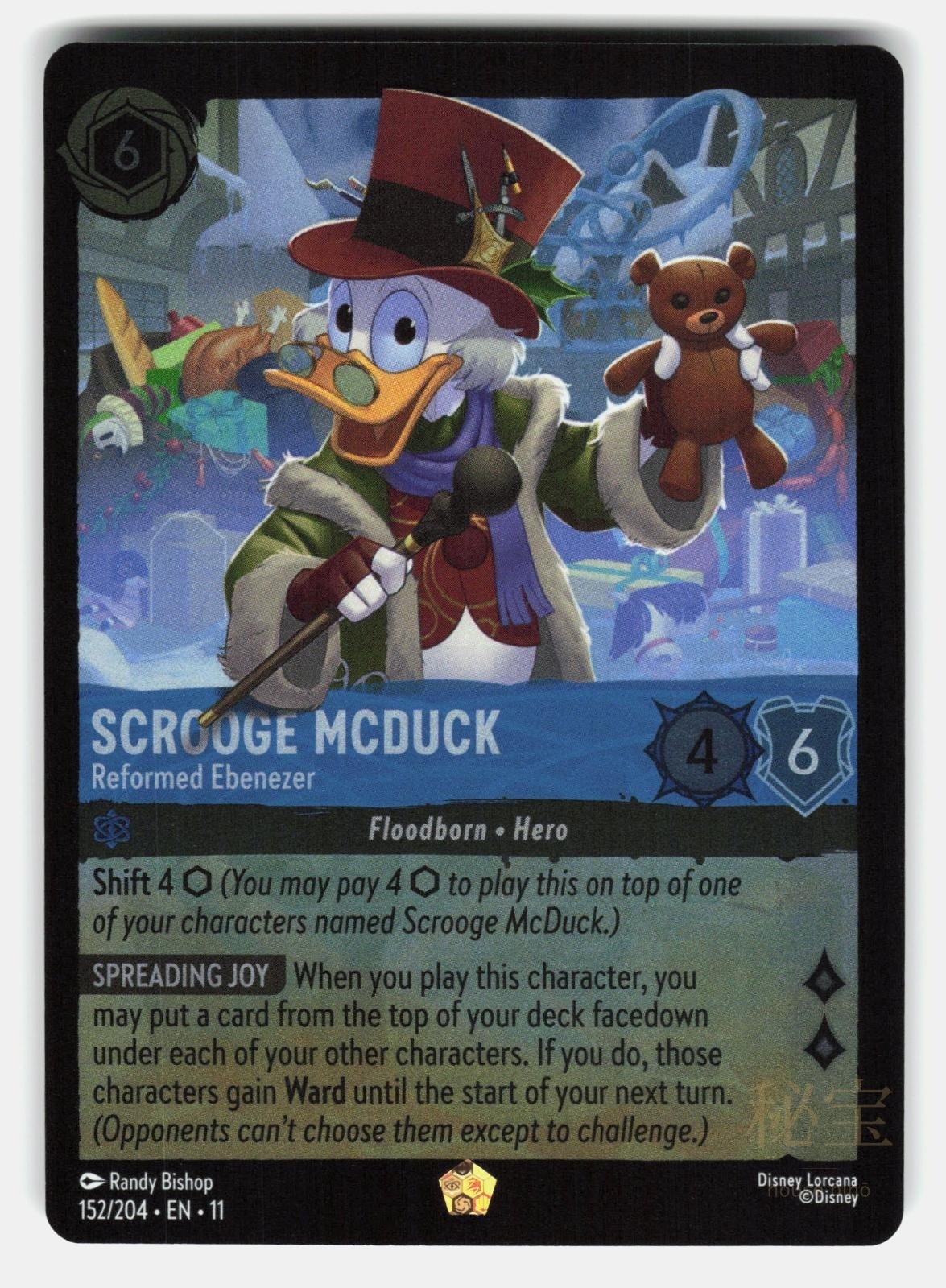 SCROOGE MCDUCK   REFORMED EBENEZER 152/204 COLD FOIL   LORCANA   NM/M0