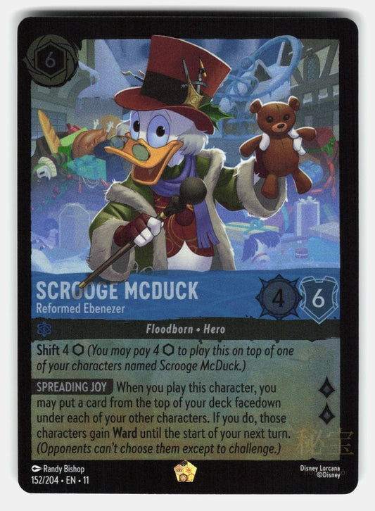 SCROOGE MCDUCK   REFORMED EBENEZER 152/204 COLD FOIL   LORCANA   NM/M0