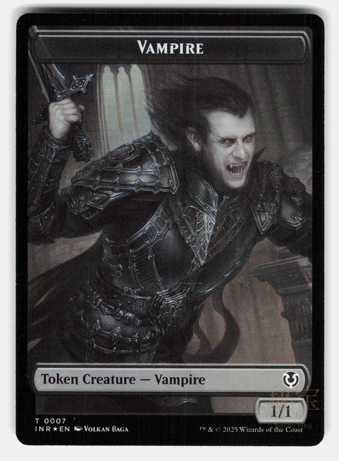 VAMPIRE (0007) // VAMPIRE (0008) DOUBLE SIDED TOKEN FOIL   MTG   VELINOV LP0
