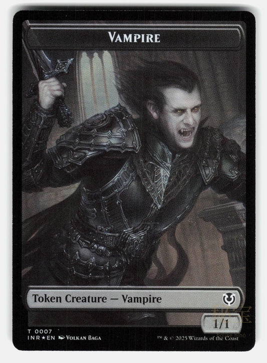VAMPIRE (0007) // VAMPIRE (0008) DOUBLE SIDED TOKEN FOIL   MTG   VELINOV LP0