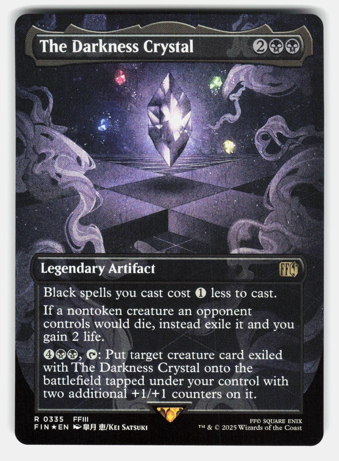 THE DARKNESS CRYSTAL (BORDERLESS) 335 FOIL   Magic: The Gathering   SATSUKI NM/M0