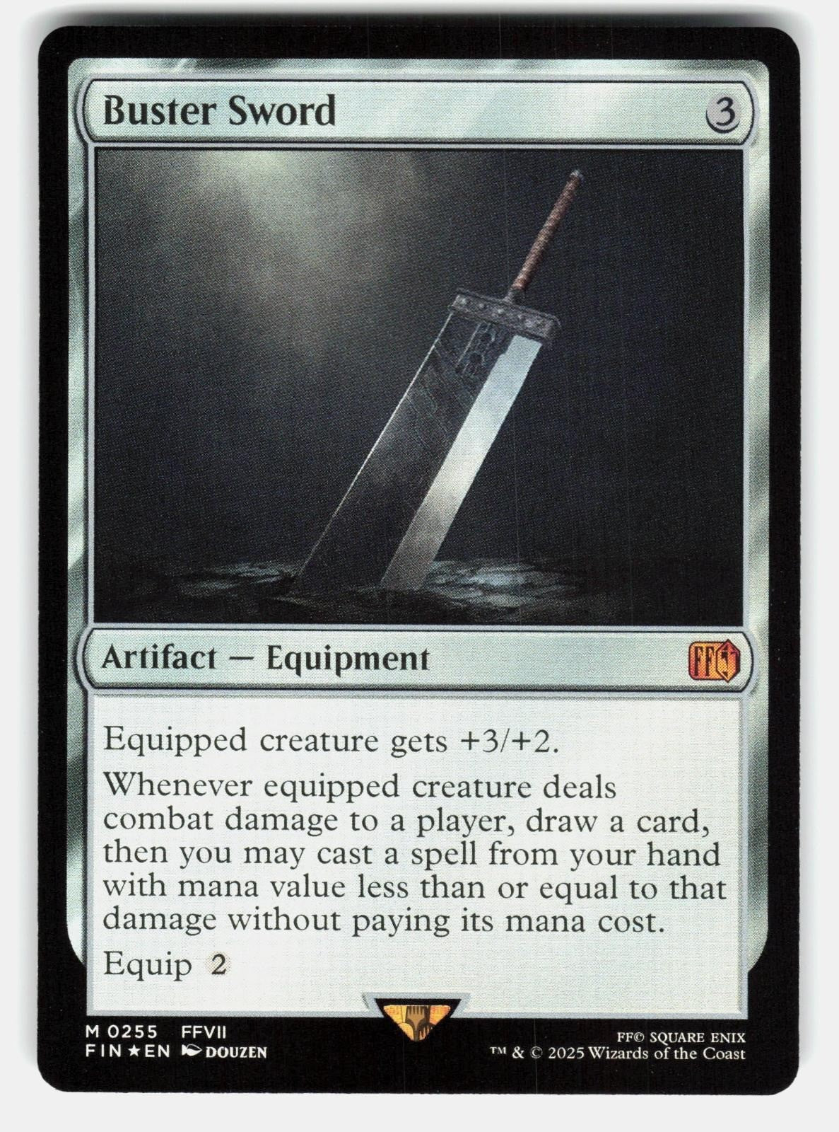BUSTER SWORD 255 FOIL   Magic: The Gathering   2025 DOUZEN NM/M0