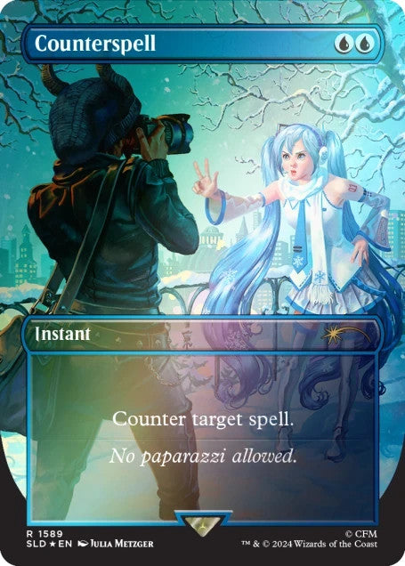 Hatsune Miku WINTER DIVA RAINBOW FOIL   MTG Secret Lair English   Sealed3