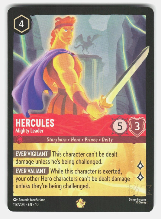 HERCULES   MIGHTY LEADER 10 118/204   Lorcana   2025 MACFARLANE NM/M0
