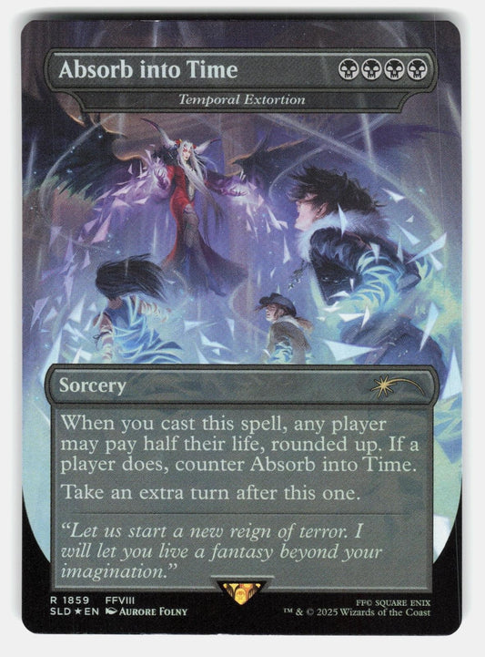 ABSORB INTO TIME   TEMPORAL EXTORTION FOIL   Magic: The Gathering   FOINY NM/M0