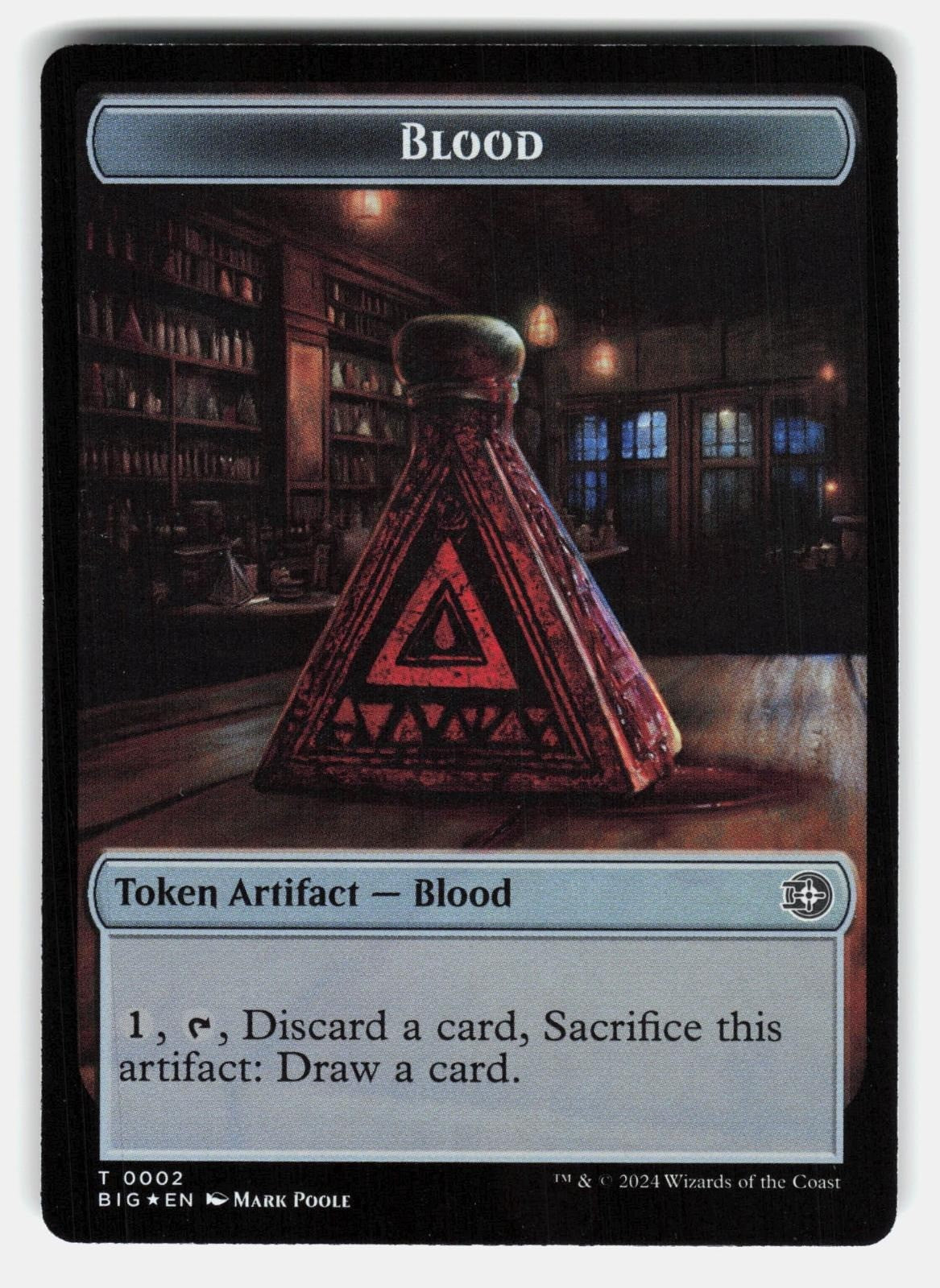 TREASURE // BLOOD DOUBLE SIDED TOKEN FOIL   Magic: The Gathering   POOLE NM/M0