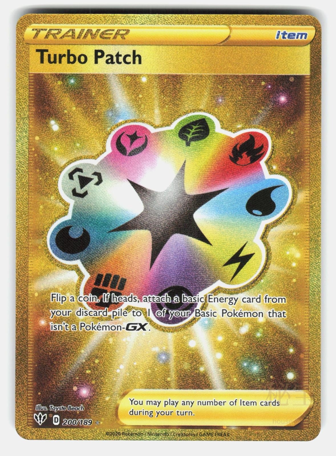 TURBO PATCH DAA 200/189   Pokemon   2020 BEACH NM/M0