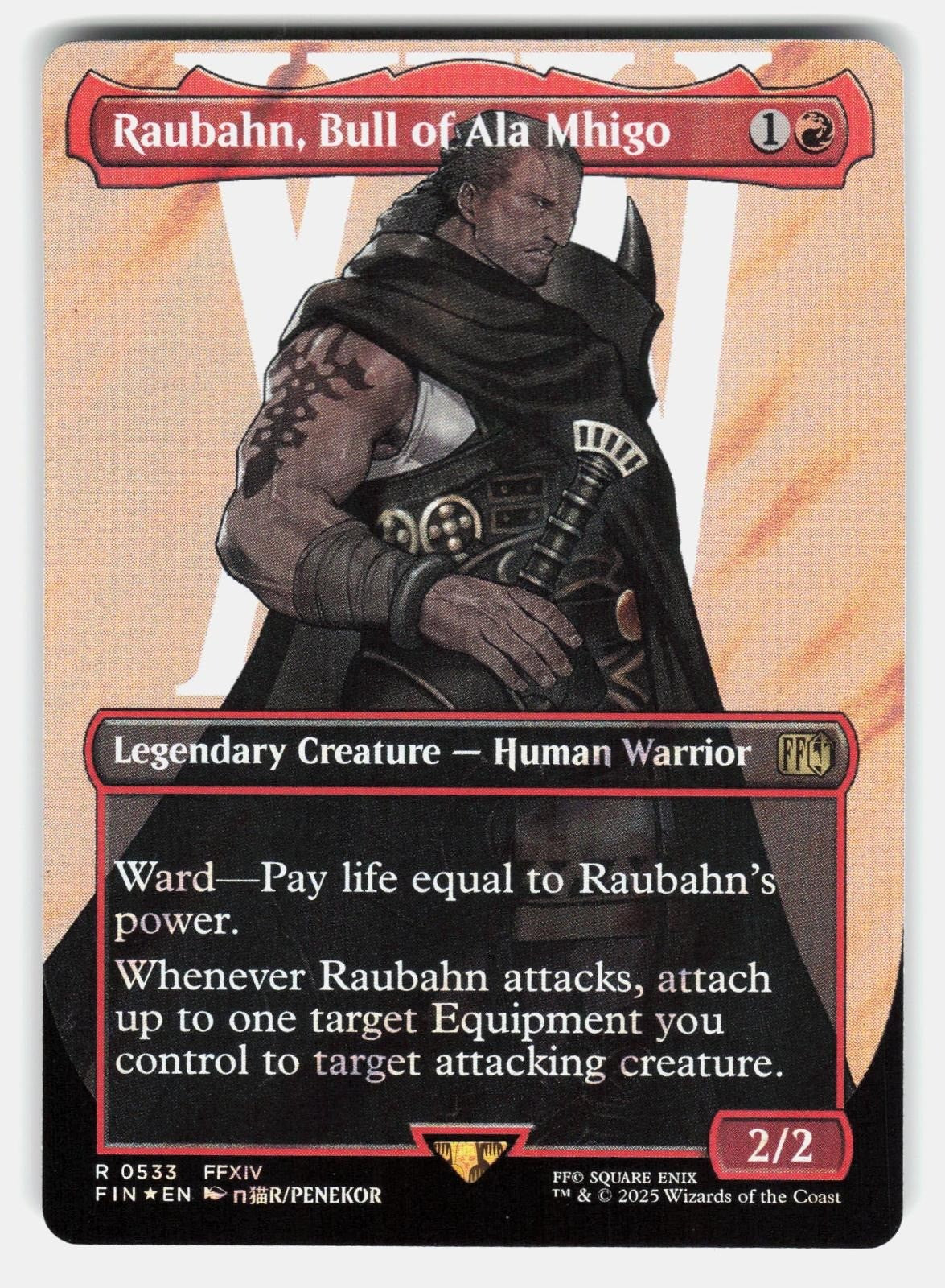 RAUBAHN, BULL OF ALA MHIGO (BORDERLESS) (SURGE FOIL) 533 FOIL   MTG PENEKOR NM/M0