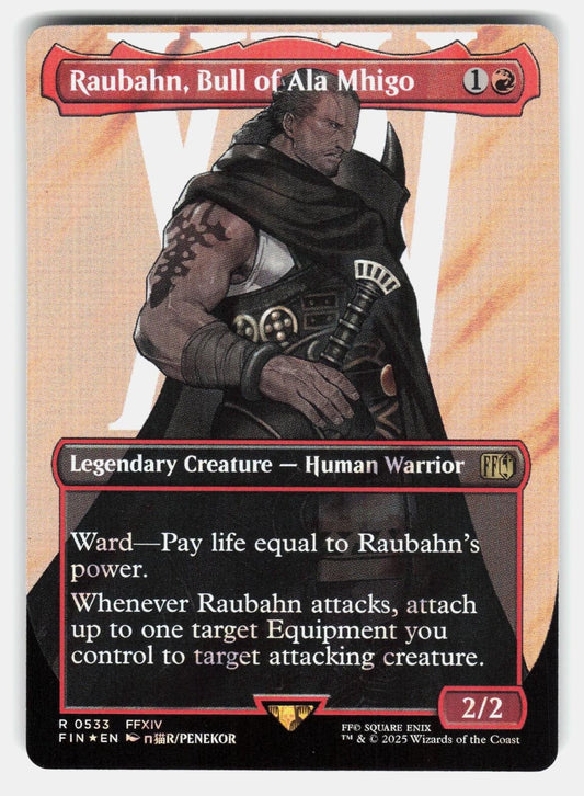 RAUBAHN, BULL OF ALA MHIGO (BORDERLESS) (SURGE FOIL) 533 FOIL   MTG PENEKOR NM/M0