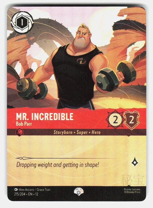 MR. INCREDIBLE - BOB PARR (EPIC) 215/204 HOLO - LORCANA - NM/M0