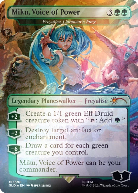 Hatsune Miku ELECTRIC ENTOURAGE RAINBOW FOIL   MTG Secret Lair English   Sealed4