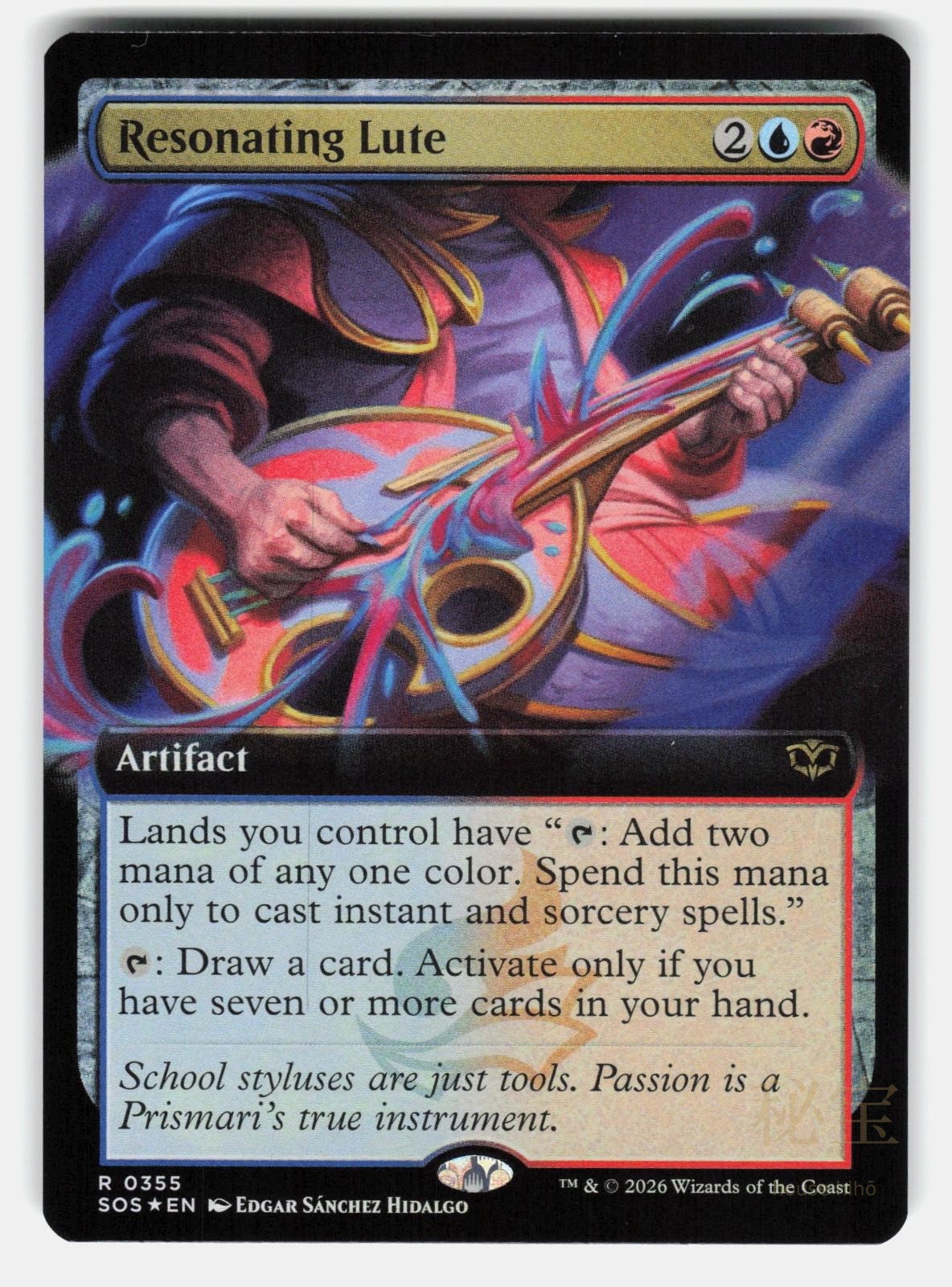 RESONATING LUTE (EXTENDED ART) FOIL   Magic: The Gathering   HIDALGO NM/M0