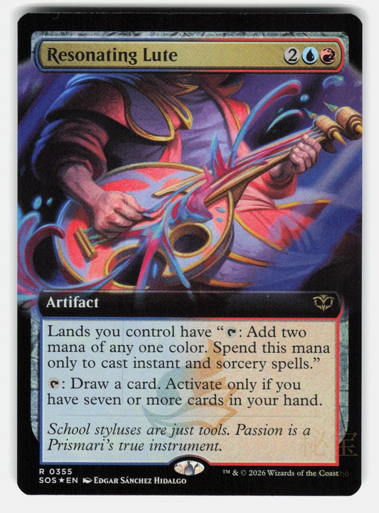 RESONATING LUTE (EXTENDED ART) FOIL   Magic: The Gathering   HIDALGO NM/M0