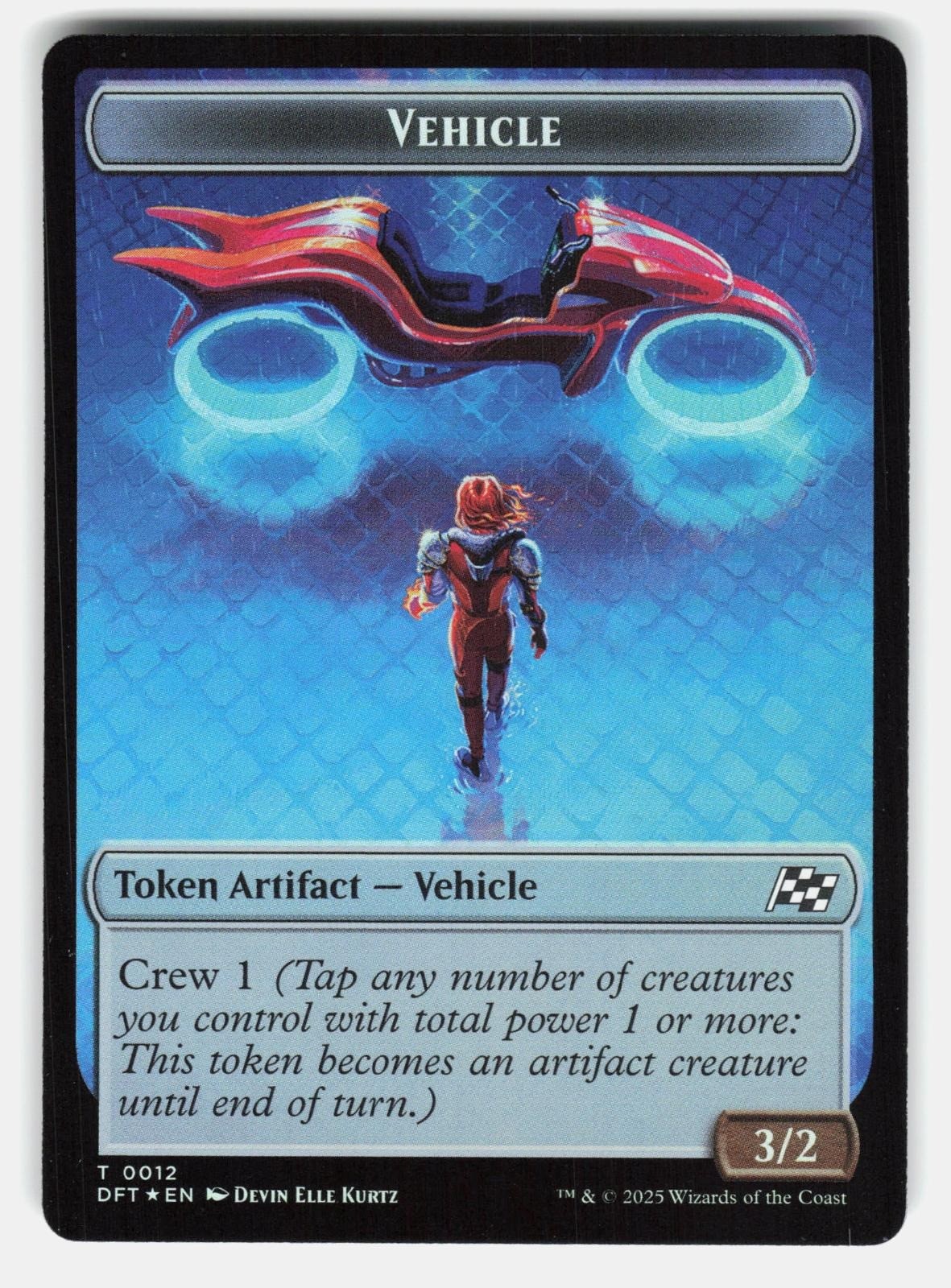VEHICLE // PILOT DOUBLE SIDED TOKEN FOIL   Magic: The Gathering   METZGER LP0