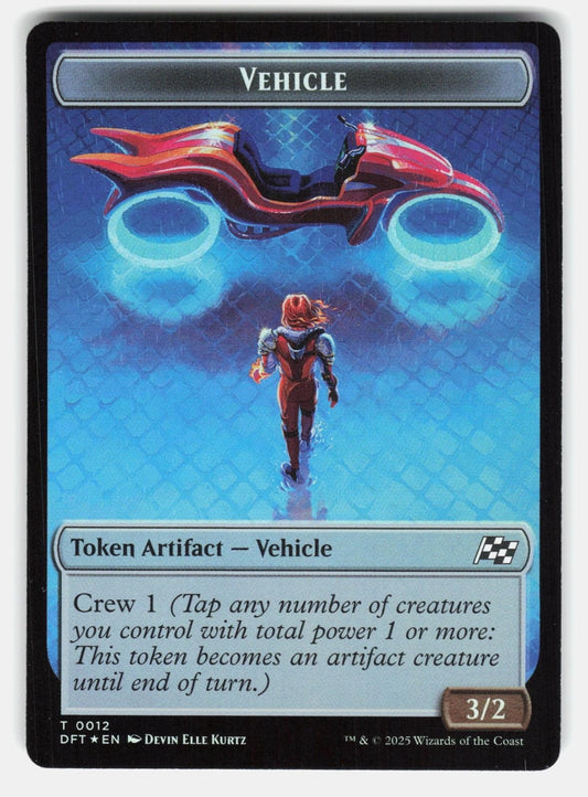 VEHICLE // PILOT DOUBLE SIDED TOKEN FOIL   Magic: The Gathering   METZGER LP0
