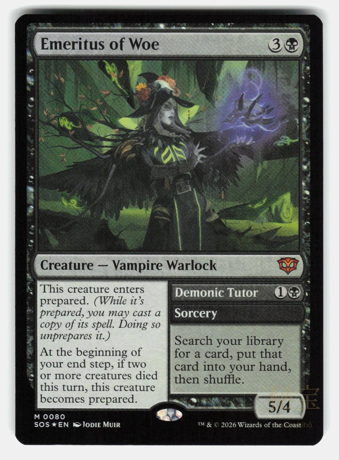 EMERITUS OF WOE FOIL   Magic: The Gathering   MUIR NM/M0